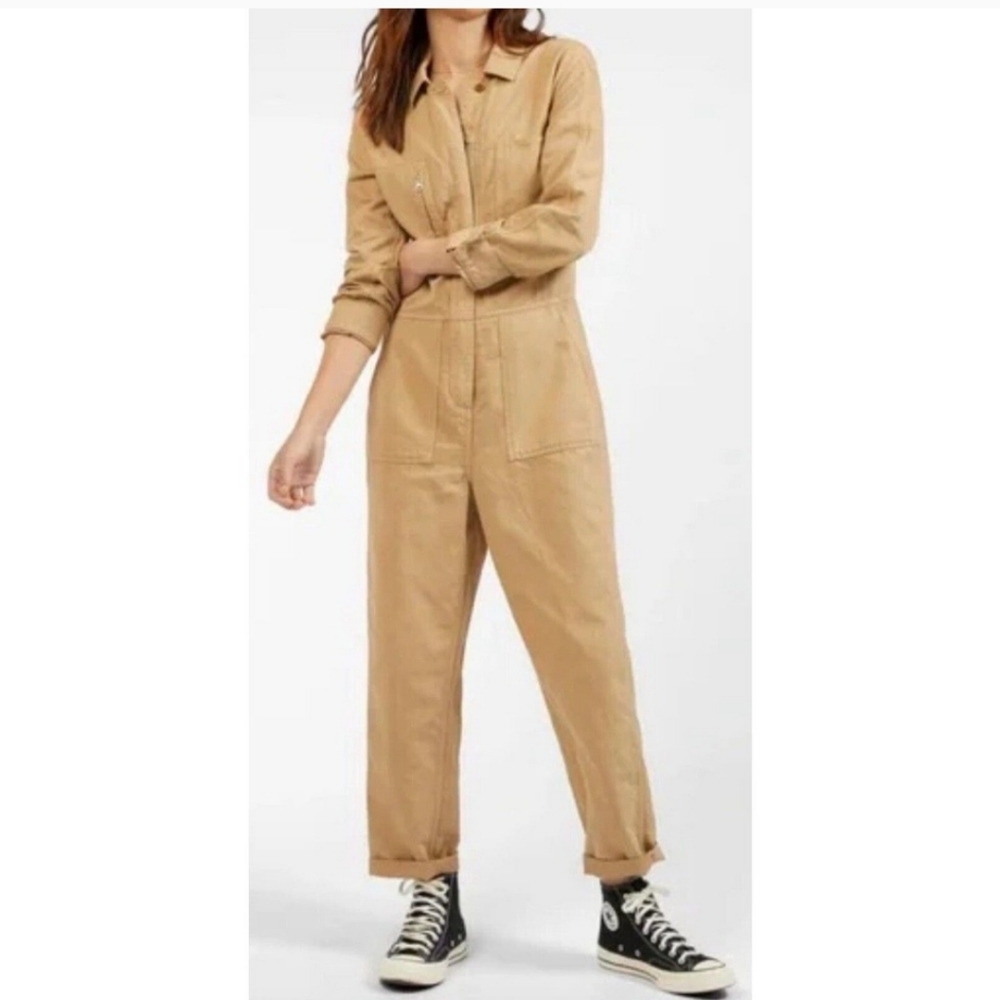 Outerknown Khaki Boiler Jumpsuit